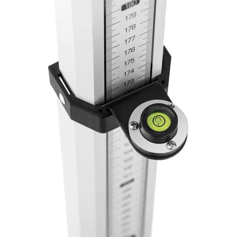 Optinis savaime išsilyginantis nivelyras su trikoju ir lazdele – padidinimas 32x sk. 40 mm