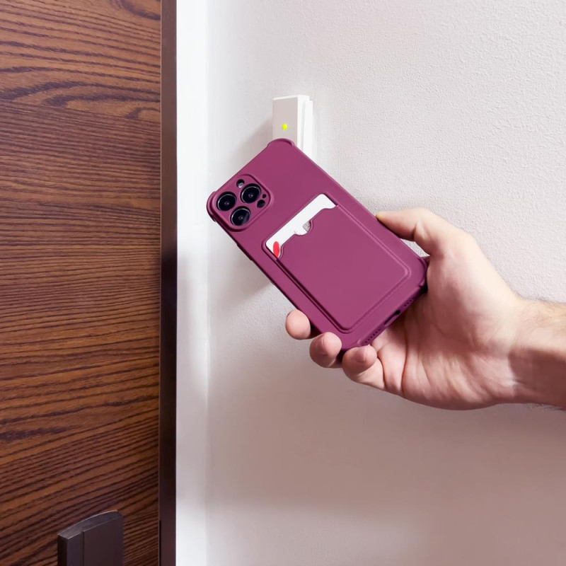 Kortelės šarvų dėklo dėklo dangtelis, skirtas Xiaomi Redmi Note 10 / Redmi Note 10S kortelių piniginei Silikoninis šarvų...