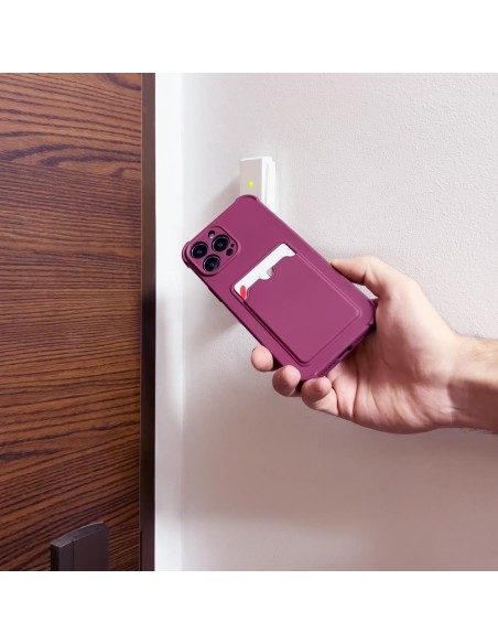 Kortelės šarvų dėklo dėklo dangtelis, skirtas Xiaomi Redmi Note 10 / Redmi Note 10S kortelių piniginei Silikoninis šarvų...