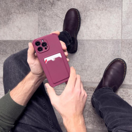 Kortelės šarvų dėklo dėklo dangtelis, skirtas Xiaomi Redmi Note 10 / Redmi Note 10S kortelės piniginės silikoninis šarvų...
