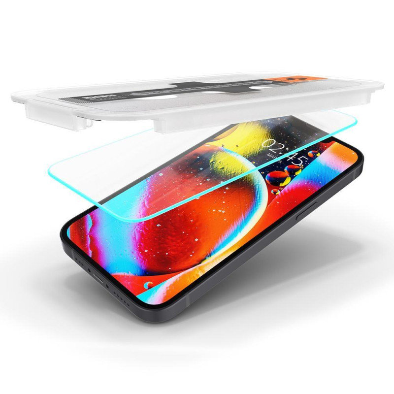 Spigen Glas.tR EZ Fit grūdintas stiklas iPhone 13 / 13 Pro / 14 - 2 vnt.