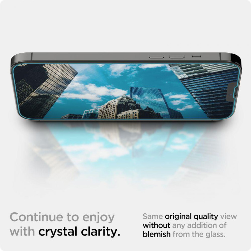 Spigen Glas.tR EZ Fit grūdintas stiklas iPhone 13 / 13 Pro / 14 - 2 vnt.