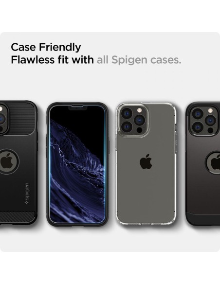 Spigen Glas.tR EZ Fit grūdintas stiklas iPhone 13 / 13 Pro / 14 - 2 vnt. Spigen Glas.tR EZ Fit grūdintas stiklas iPhone 13 / 13 Pro / 14 - 2 vnt.