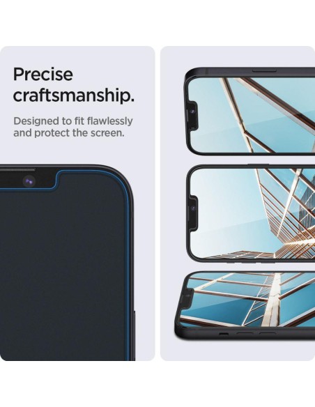Spigen Glas.tR EZ Fit grūdintas stiklas iPhone 13 / 13 Pro / 14 - 2 vnt. Spigen Glas.tR EZ Fit grūdintas stiklas iPhone 13 / 13 Pro / 14 - 2 vnt.
