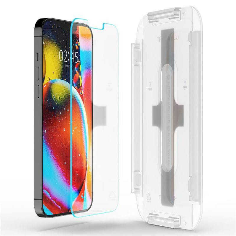Spigen Glas.tR EZ Fit grūdintas stiklas iPhone 13 / 13 Pro / 14 - 2 vnt.
