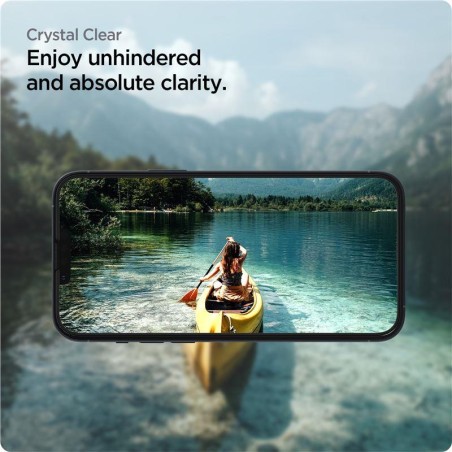 Spigen ALM Glass FC grūdintas stiklas, skirtas iPhone 13/ 13 Pro/ 14 – juodas Spigen ALM Glass FC grūdintas stiklas, skirtas iPhone 13/ 13 Pro/ 14 – juodas