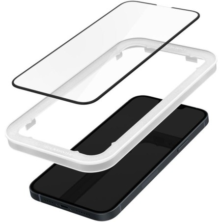 Spigen ALM Glass FC grūdintas stiklas, skirtas iPhone 13/ 13 Pro/ 14 – juodas Spigen ALM Glass FC grūdintas stiklas, skirtas iPhone 13/ 13 Pro/ 14 – juodas