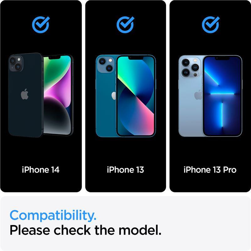 Spigen ALM Glass FC grūdintas stiklas, skirtas iPhone 13/ 13 Pro/ 14 – juodas
