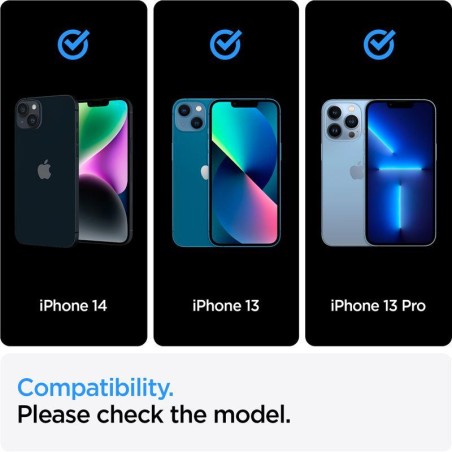 Spigen ALM Glass FC grūdintas stiklas, skirtas iPhone 13/ 13 Pro/ 14 – juodas Spigen ALM Glass FC grūdintas stiklas, skirtas iPhone 13/ 13 Pro/ 14 – juodas