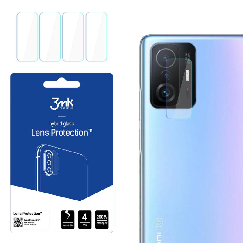 3mk Lens Protection™ hibridinio fotoaparato stiklas, skirtas Xiaomi 11T / 11T Pro