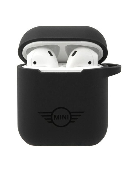 Mini Morris Silicone Collection dėklas, skirtas AirPods 1/ 2 – juodas Mini Morris Silicone Collection dėklas, skirtas AirPods 1/ 2 – juodas