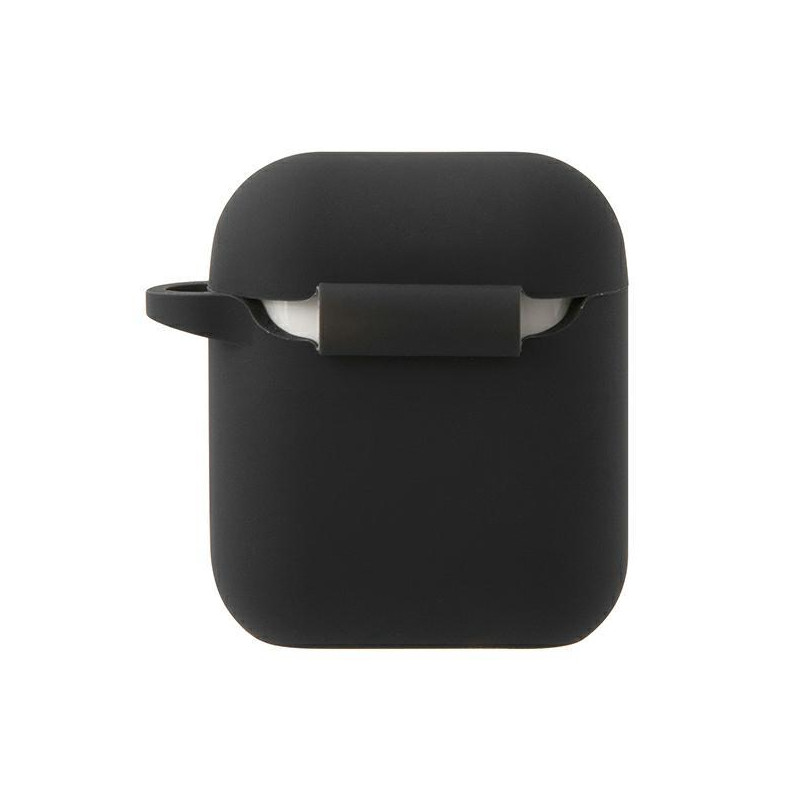 Mini Morris Silicone Collection dėklas, skirtas AirPods 1/ 2 – juodas