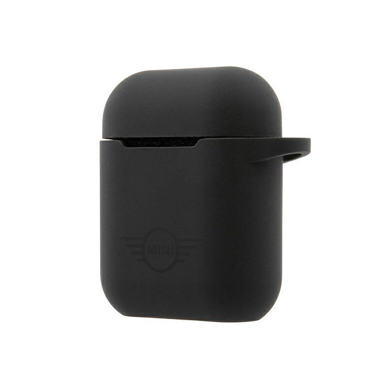 Mini Morris Silicone Collection dėklas, skirtas AirPods 1/ 2 – juodas