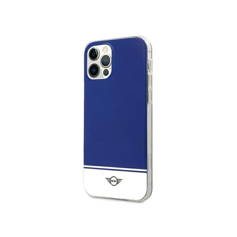 Mini Morris Stripe Collection iPhone 12 Pro Max dėklas – tamsiai mėlynas