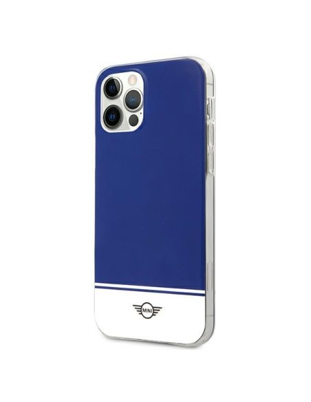 Mini Morris Stripe Collection iPhone 12 Pro Max dėklas – tamsiai mėlynas