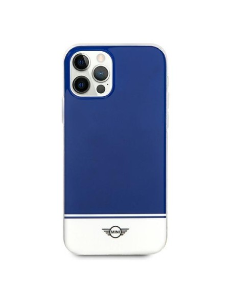 Mini Morris Stripe Collection iPhone 12 Pro Max dėklas – tamsiai mėlynas
