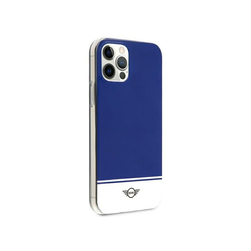 Mini Morris Stripe Collection iPhone 12 Pro Max dėklas – tamsiai mėlynas