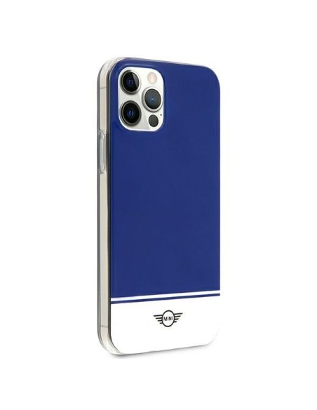 Mini Morris Stripe Collection iPhone 12 Pro Max dėklas – tamsiai mėlynas