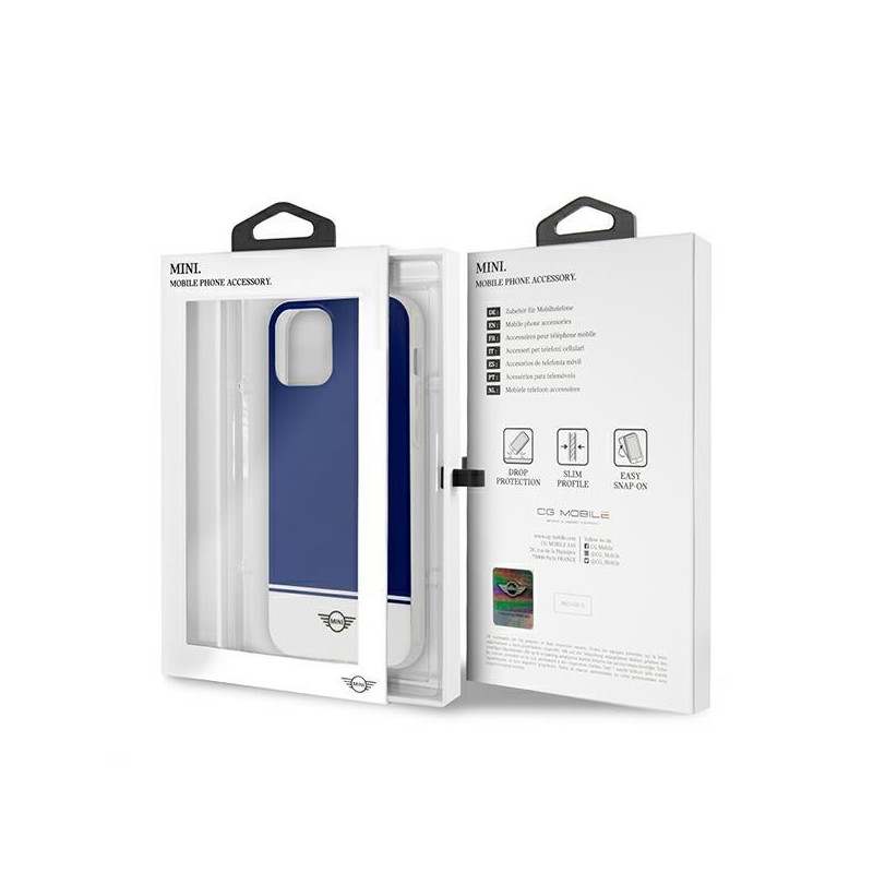Mini Morris Stripe Collection iPhone 12 Pro Max dėklas – tamsiai mėlynas