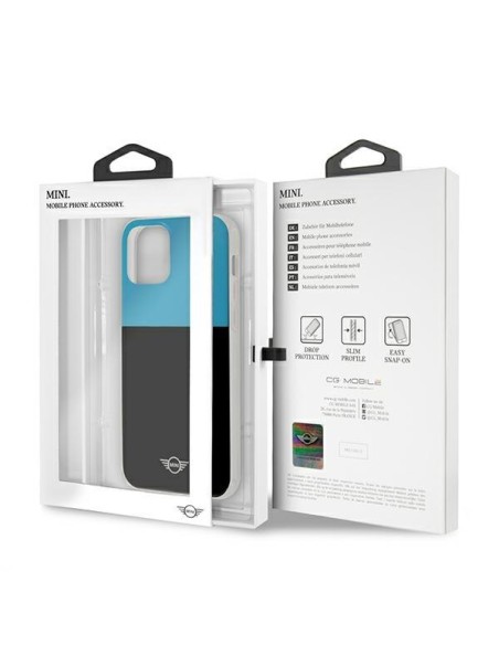 Mini Morris Color Block dėklas, skirtas iPhone 12 Pro Max - mėlynas