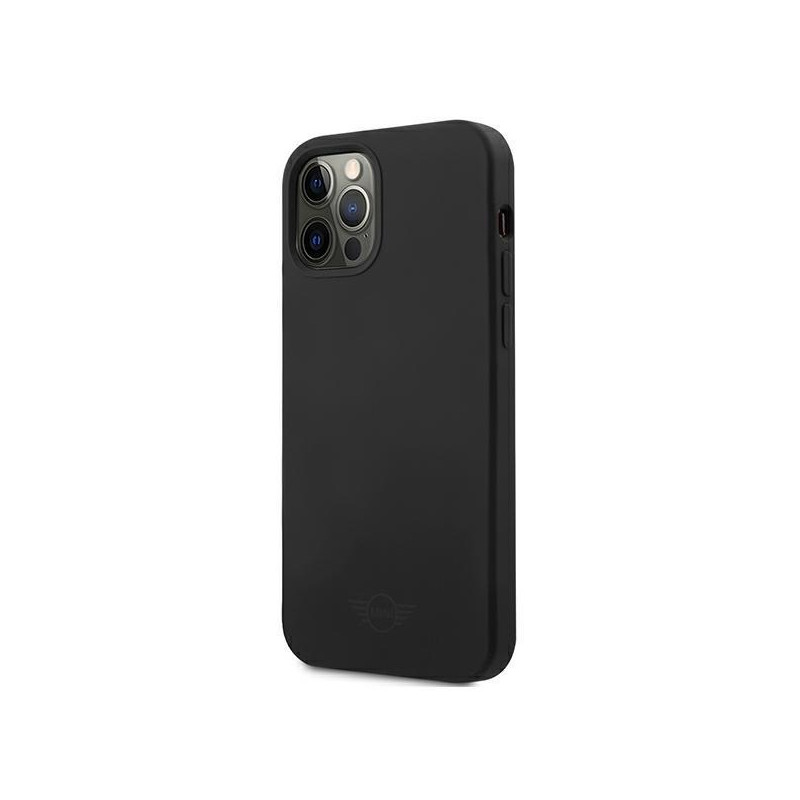 Mini Morris Silicone Tone On Tone dėklas, skirtas iPhone 12 Pro Max - juodas