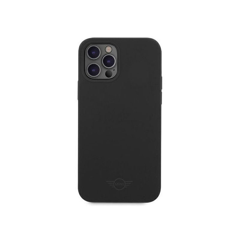 Mini Morris Silicone Tone On Tone dėklas, skirtas iPhone 12 Pro Max - juodas
