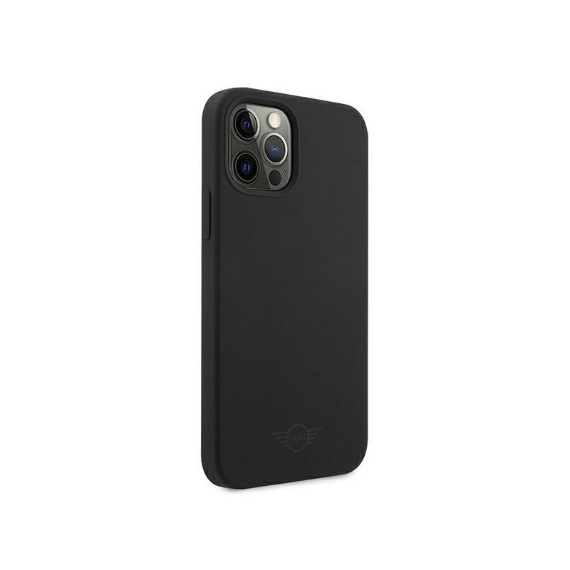 Mini Morris Silicone Tone On Tone dėklas, skirtas iPhone 12 Pro Max - juodas
