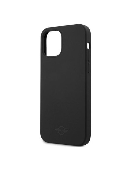 Mini Morris Silicone Tone On Tone dėklas, skirtas iPhone 12 Pro Max - juodas Mini Morris Silicone Tone On Tone dėklas, skirtas iPhone 12 Pro Max - juodas
