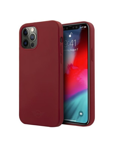 Mini Morris Silicone Tone On Tone dėklas, skirtas iPhone 12 Pro Max – raudonas