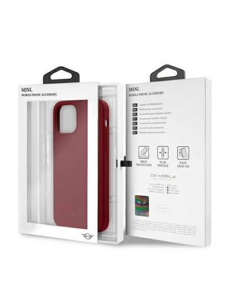 Mini Morris Silicone Tone On Tone dėklas, skirtas iPhone 12 Pro Max – raudonas