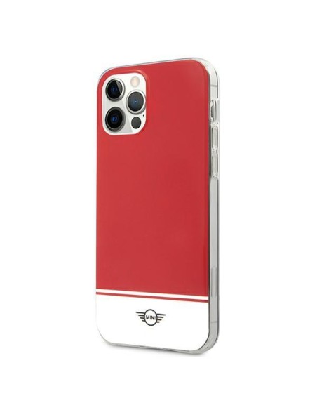 Mini Morris Stripe Collection dėklas, skirtas iPhone 12 / iPhone 12 Pro - raudonas Mini Morris Stripe Collection dėklas, skirtas iPhone 12 / iPhone 12 Pro - raudonas