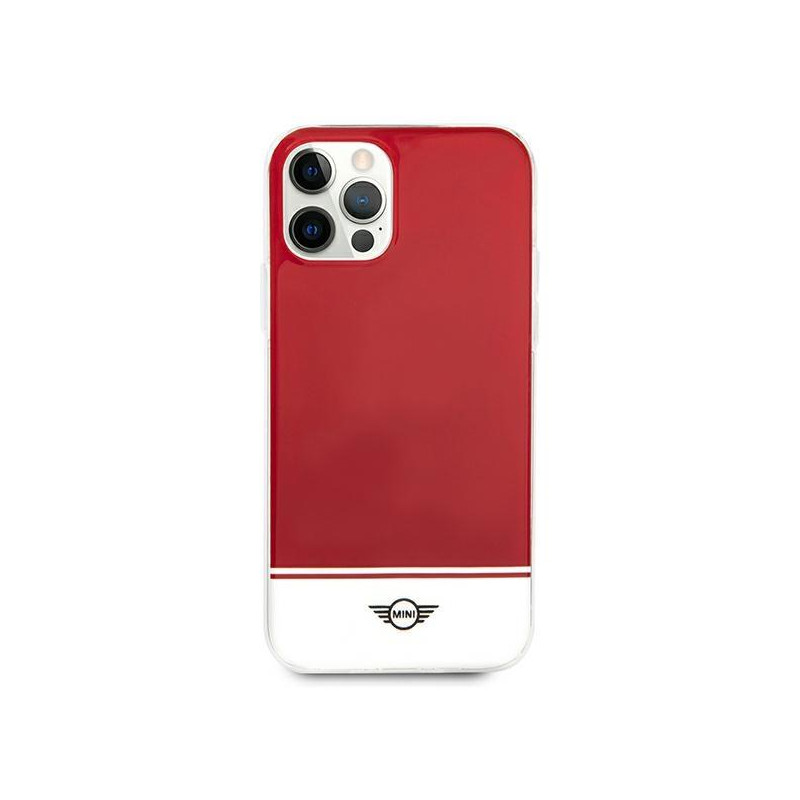 Mini Morris Stripe Collection dėklas, skirtas iPhone 12 / iPhone 12 Pro - raudonas
