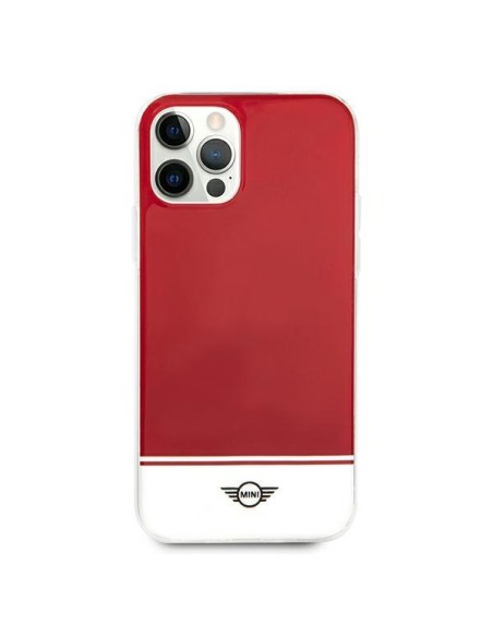 Mini Morris Stripe Collection dėklas, skirtas iPhone 12 / iPhone 12 Pro - raudonas Mini Morris Stripe Collection dėklas, skirtas iPhone 12 / iPhone 12 Pro - raudonas