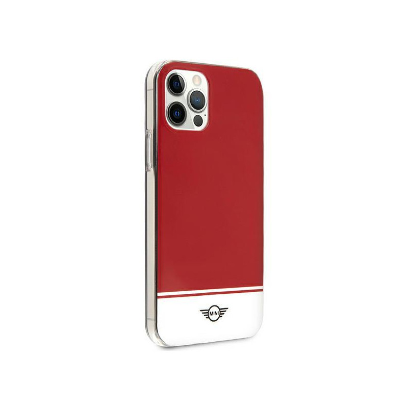 Mini Morris Stripe Collection dėklas, skirtas iPhone 12 / iPhone 12 Pro - raudonas