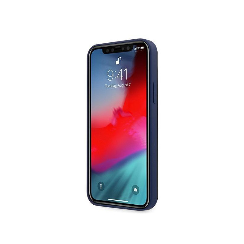Mini Morris Silicone Tone On Tone dėklas, skirtas iPhone 12 / iPhone 12 Pro – tamsiai mėlynas