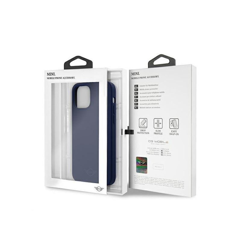 Mini Morris Silicone Tone On Tone dėklas, skirtas iPhone 12 / iPhone 12 Pro – tamsiai mėlynas