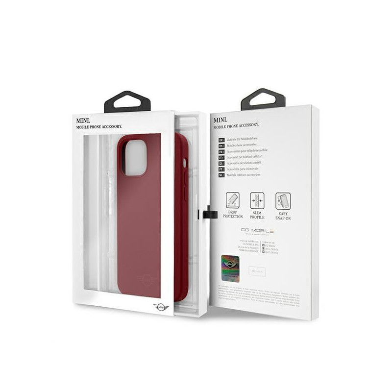 Mini Morris Silicone Tone On Tone dėklas, skirtas iPhone 12 / iPhone 12 Pro – raudonas