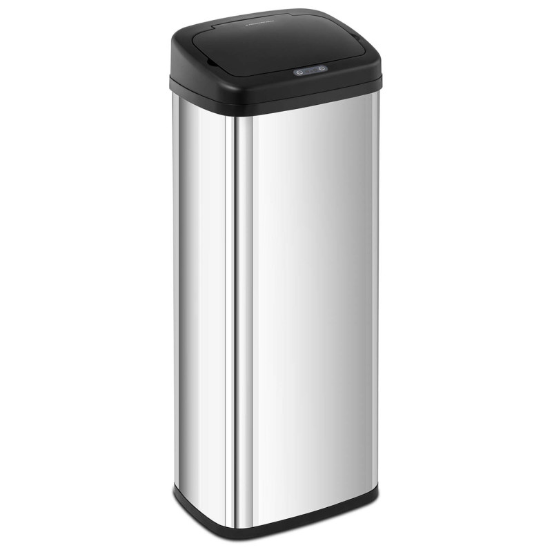 Automatinė bekontaktė šiukšlių dėžė su judesio jutikliu 30 cm 50 l SILVER