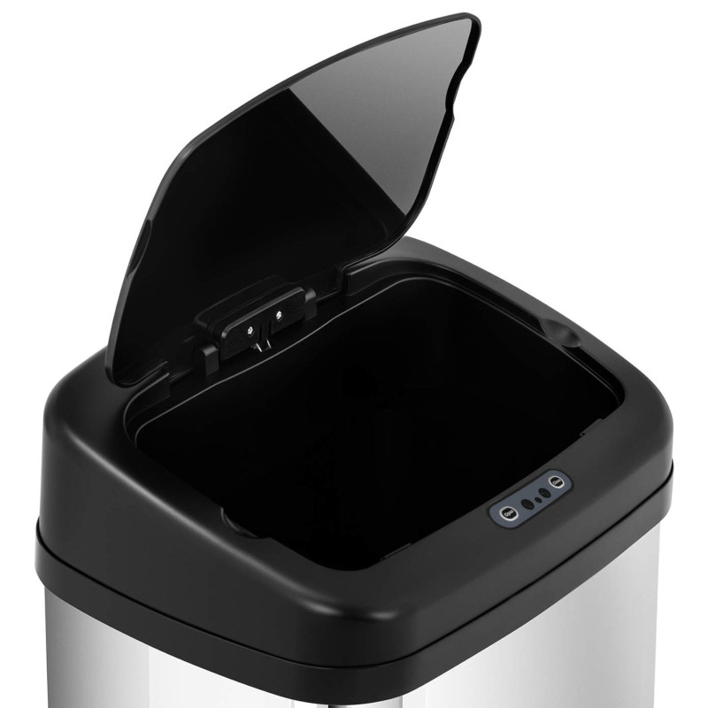 Automatinė bekontaktė šiukšlių dėžė su judesio jutikliu 30 cm 50 l SILVER