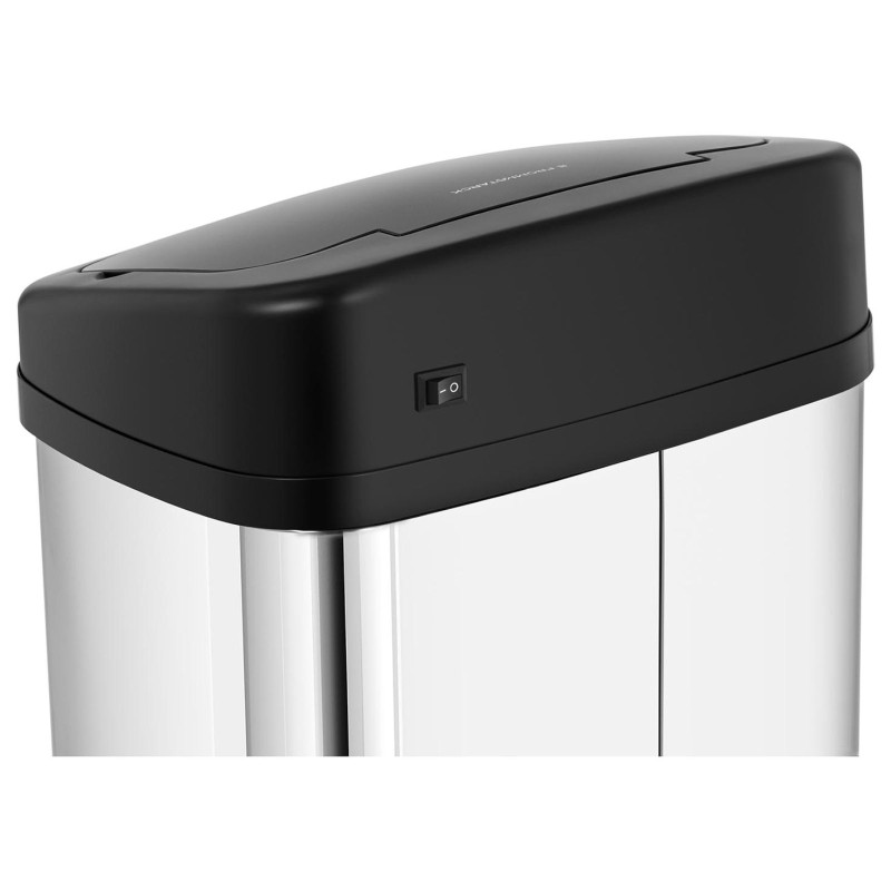 Automatinė bekontaktė šiukšlių dėžė su judesio jutikliu 30 cm 50 l SILVER