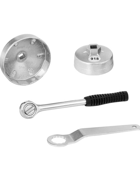 Lizdiniai raktai tepalo filtrų dangteliai - komplekte 23 el.