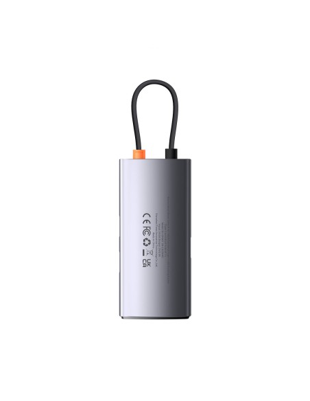 Metal Gleam serijos HUB 4in1 USB-C 3xUSB 3.2 RJ45 prijungimo stotelė Metal Gleam serijos HUB 4in1 USB-C 3xUSB 3.2 RJ45 prijungimo stotelė