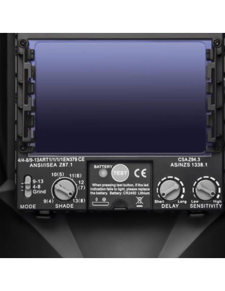 Automatinis automatiškai tamsėjantis suvirinimo šalmas su šlifavimo funkcija BLACKONE EXPERT Automatinis automatiškai tamsėjantis suvirinimo šalmas su šlifavimo funkcija BLACKONE EXPERT