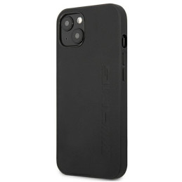 AMG Leather Hot Stamped dėklas iPhone 13 mini - juodas