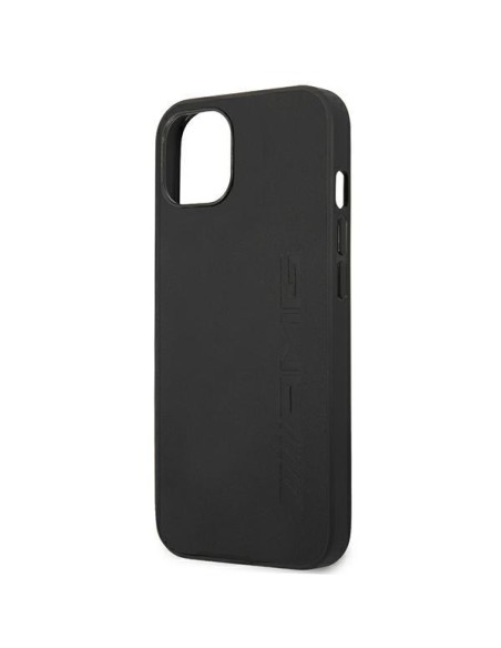 AMG Leather Hot Stamped dėklas iPhone 13 mini - juodas
