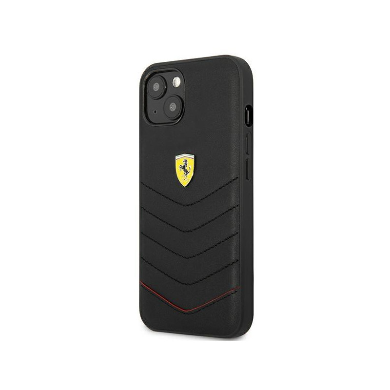 Ferrari Off Track dygsniuotas dėklas iPhone 13 mini - juodas