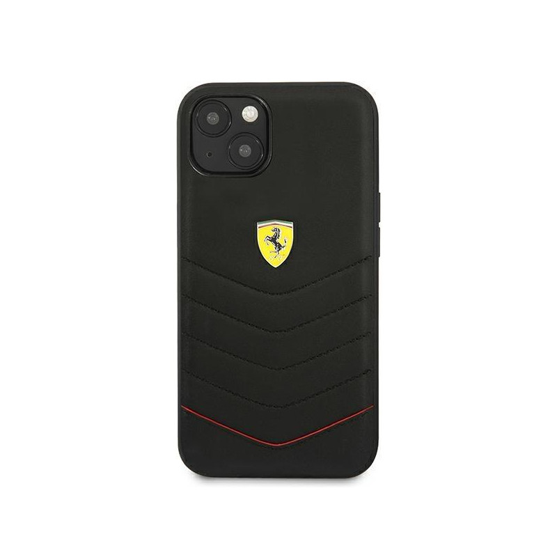 Ferrari Off Track dygsniuotas dėklas iPhone 13 mini - juodas