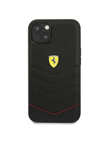 Ferrari Off Track dygsniuotas dėklas iPhone 13 mini - juodas Ferrari Off Track dygsniuotas dėklas iPhone 13 mini - juodas