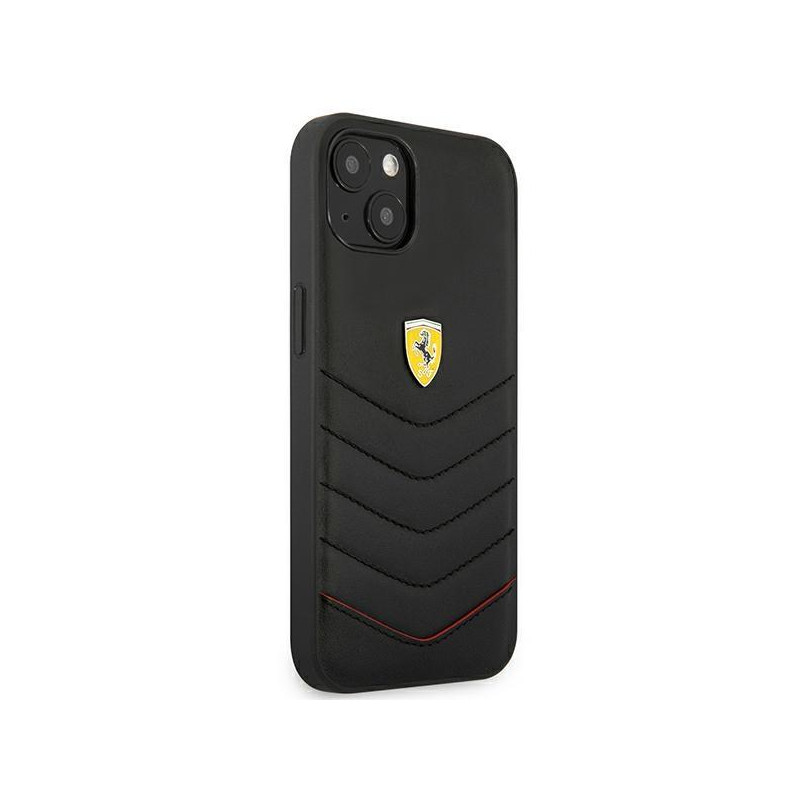 Ferrari Off Track dygsniuotas dėklas iPhone 13 mini - juodas