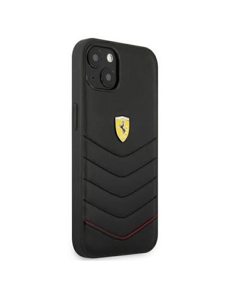 Ferrari Off Track dygsniuotas dėklas iPhone 13 mini - juodas Ferrari Off Track dygsniuotas dėklas iPhone 13 mini - juodas
